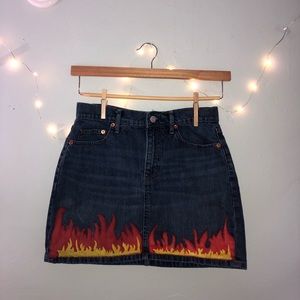 gap denim skirt